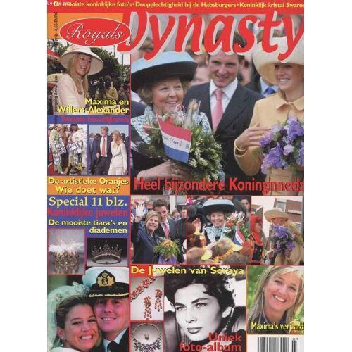 Dynasty (Royals), Nr. 3, Juni-Juli 2002 (Inhoud: Heel Bijzondere Koninginnedag. Maxima En Willem-Alexander. Special 11 Blz., Koniklijke Juwelen, De Mooiste Tiara's En Diademen. De Juwelen ...