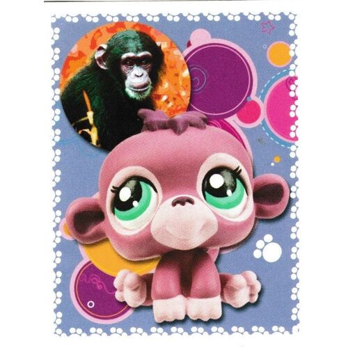 N° 102 - Stickers Image Panini Littlest Pet Shop Carnet De Voyage