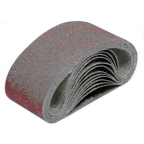 Ponceuse à bande abrasive 100 x 915 mm - 10 pièces (grain 80, 120, 150, 240, 400)