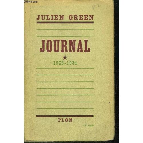 Journal - Tome I - 1928-1934