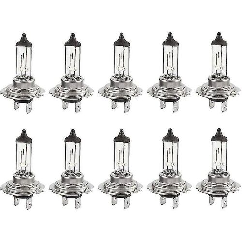 Lampes Halogènes - Pack De 10 Ampoules Halogènes 12v H7 55w Led, Ampoules Blanc Chaud De Longue Durée Pour Feux De Route / Feux De Croisement De Voiture-Am