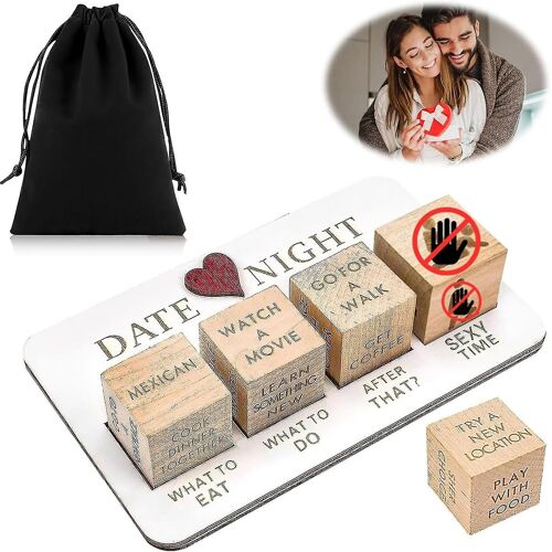Date Night Dice Couples Idées Cadeaux, Dés De Décision, Cadeaux De La Saint-Valentin Pour Petite Amie Ou Petit Ami, Idées De Soirée Romantique Pour Lui Et Elle, Anniv