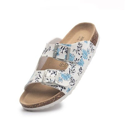 Sandales Décontractées Double Boucle Pour Hommes Et Femmes, Nouvelle Mode D'été, Pantoufles Plateforme En Liège, Amoureux Unisexes, Extérieur, Diapositives De Plage De Couleurs Mélangées