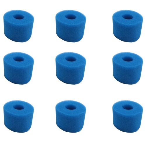 9 Pcs Éponge filtrante pour Intex S1 Type Pure Spa Réutilisable Lavable Mousse Hot Tub Cartouche de filtre