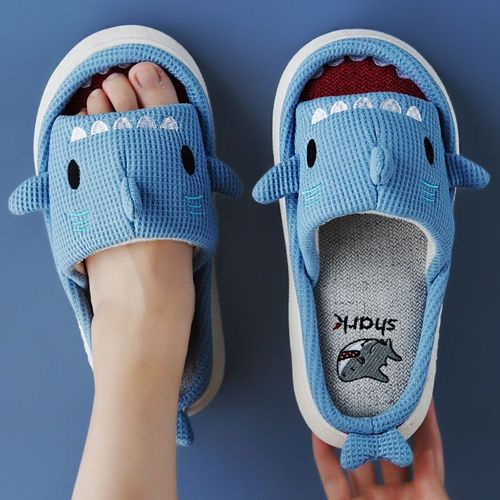 Pantoufles Pour Femmes, Plate-forme De Maison, Pantoufles De Requin, Animaux Doux Diapositives Plates, Chaussures De Maison Pour Garçons