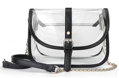 Sac à main transparent Saddle Sacs transparents pour femmes Sac en pvc approuvé pour le stade