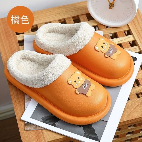 Pantoufles Ours D'intérieur Chaudes Et Moelleuses Pour Femmes, Plate-forme Eva,tanche, Maison De Soleil Décontractée, Kawaii, Hiver