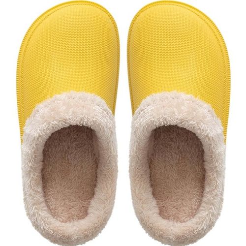 Pantoufles Eva En Daim Et Mousse Mémoire De Forme Pour Femme, Sabots Chauds D'hiver, Pantoufles D'intérieur Et D'extérieur, Pour Amoureux Du Coton