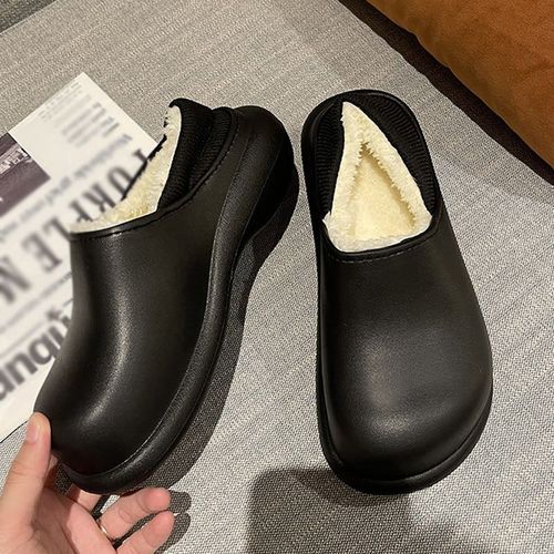 Pantoufles Imperméables Et Chaudes En Peluche Pour Femmes, Chaussures De Maison En Coton, Antidérapantes, Décontractées, Pour Chambre Coucher, Pour Couple