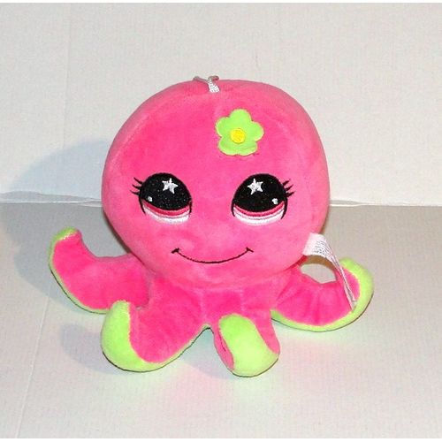 Peluche Pieuvre Rose Verte Doudou Gifi