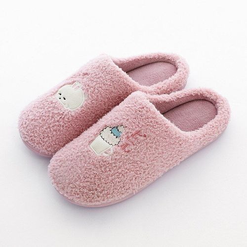 Pantoufles D'intérieur Pour Femmes Et Hommes, Style Dessin Animé, Peluche Douce, Amoureux De La Maison, Diapositives En Coton, Chaussures D'hiver, Pantoufles Chaudes De Sol De Maison Sh08161