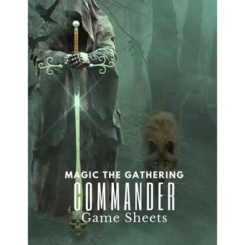 Mtg Commander Game Sheets: Track 50 Commander Games/ Edh Games [Paperback 8.5" X 11"]