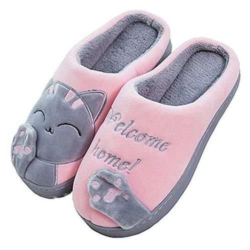 Pantoufles En Coton Avec Oreilles De Lapin Pour La Maison, Chaussures Chaudes Pour Femmes, Mignonnes, En Peluche, Nouvelle Mode Automne Hiver