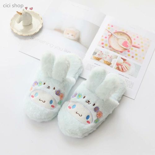 Pantoufles D'intérieur Pour Fille, Lapin Stella Mignon, Maison, Antidérapantes, En Coton, Imperméables, Fond En Caoutchouc