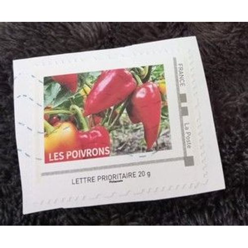 Timbre Collector Les Exclusifs _ Poivrons Oblitéré Vagues