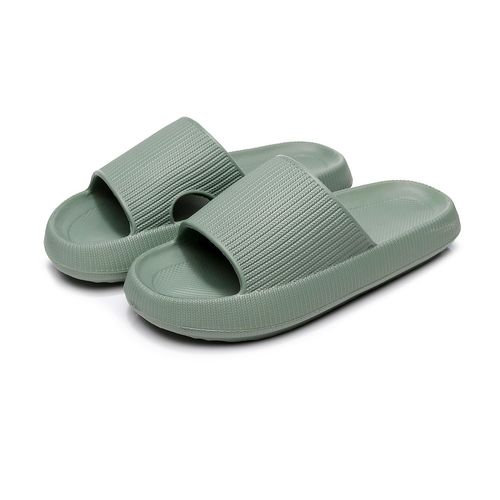 Pantoufles D'intérieur Semellepaisse Pour Femmes, Chaussures De Salle De Bain, Antidérapantes, Souples, Eva, Pour Couples, Chaussures