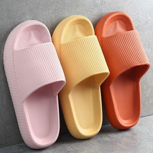 Pantoufles D'intérieur Semellepaisse Pour Femmes, Chaussures De Salle De Bain, Antidérapantes, Douces, Eva, Pour Amoureux Du Sol, Chaussures