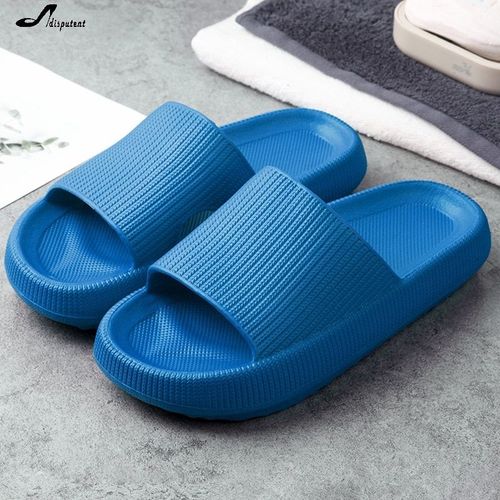 Pantoufles D'intérieur Semellepaisse Pour Femmes, Chaussures De Salle De Bain, Antidérapantes, Douces, Eva, Pour Amoureux Du Sol, Chaussures