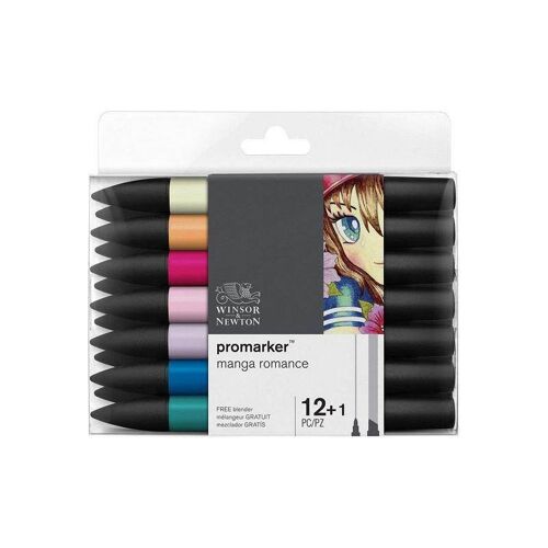 Lot De Feutres Promarker 12+1 Manga Romance - Winsor Et Newton