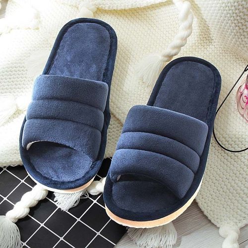 Pantoufles D'hiver Souples Pour Femmes, Tongs En Peluche, Chaudes, Sandales Jetables Pour Hôtel, Pantoufles De Chambre Coucher Antidérapantes Pour Hommes