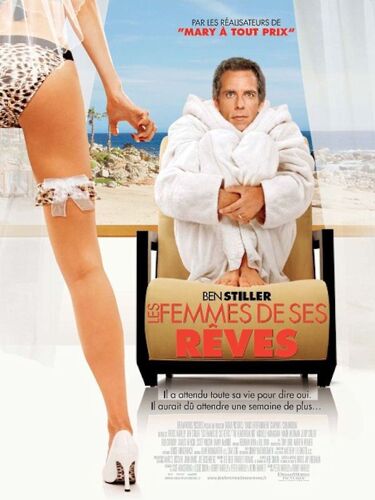 Les Femmes De Ses Rêves (The Heartbreak Kid)  - Véritable Affiche De Cinéma Plié - Format 40x60 Cm - De Peter Farrelly, Bobby Farrelly Avec Ben Stiller, Michelle Monaghan, Malin Akerman - 2007