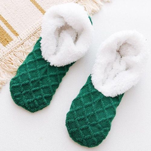 Pantoufles D'hiver En Peluche Pour Femmes, Pantoufles Chaudes, Fourrure Solide, Chaussures En Coton Confortables, Chaussette D'intérieur, Pantoufles De Sol Pour La Maison,