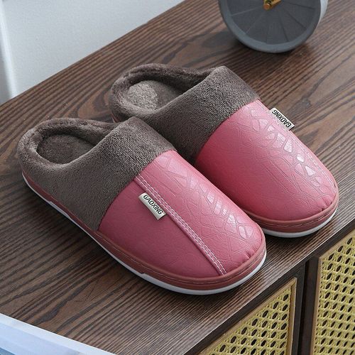 Pantoufles D'hiver En Peluche Pour Hommes Et Femmes, Pantoufles D'intérieur Imperméables Et Antidérapantes, Marque Haut De Gamme, Chaussures De Luxe Pour Couples, 44, Nouvelle Collection 2021