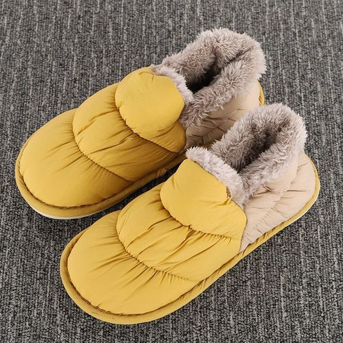 Pantoufles D'hiver En Fourrure Pour Femmes, Chaussures De Maison En Peluche Pour Dames, Pantoufles D'intérieur Résistantes La Chaleur