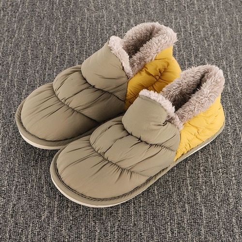 Pantoufles D'hiver En Fourrure Pour Femmes, Chaussures De Maison En Peluche Pour Dames, Pantoufles D'intérieur Résistantes La Chaleur