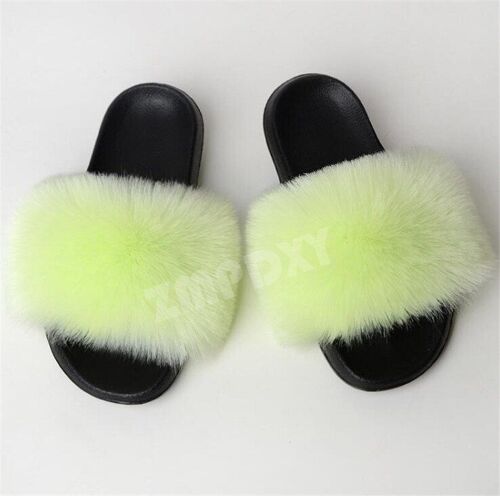 Pantoufles D'hiver En Fausse Fourrure Pour Femmes, Nouvelles Sandales Pelucheuses Ettonnantes Pour Filles, Chaussures Décontractées