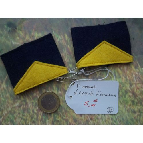 Escadron Régiment Militaire Lot Passants Épaulettes