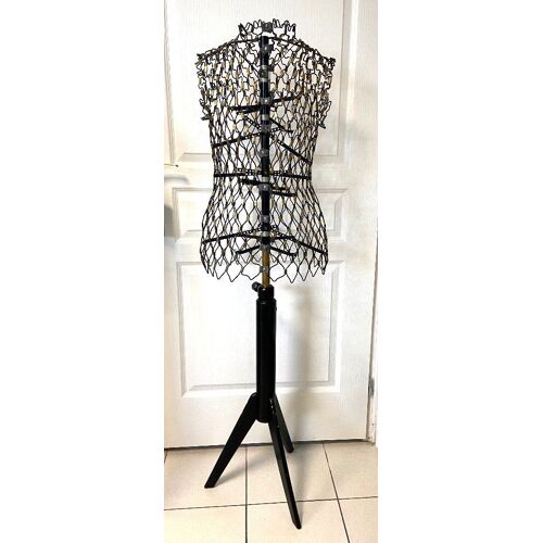 Vintage Buste Mannequin De Couture Professionnel Métal Idéal France Paris 1960