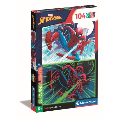 Puzzle Enfant Glowing Lights 104 Pièces - Spider-Man