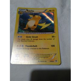 Carte Pokemon  Raichu Holo Rare Anglaise 90 Pv 27/83