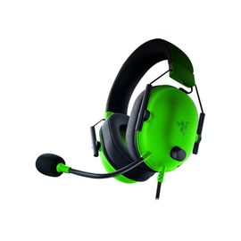 Razer BlackShark V2 X - Micro-casque - circum-aural - filaire - jack 3,5mm - isolation acoustique - vert rasoir