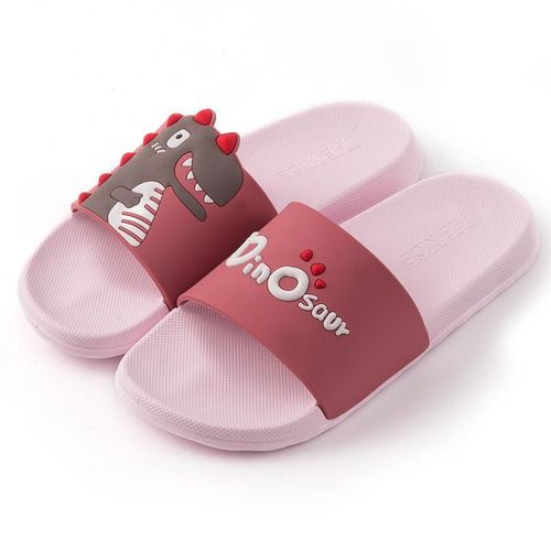 Pantoufles Pour Hommes Et Femmes, Sandales De Dessin Animé De Dinosaure Fondpais, Sandales De Salle De Bain Pour Dames, Couple De Filles Et De Garçons