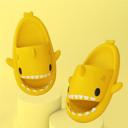 Pantoufles En Forme De Requin, Jolies Chaussures D'extérieur, Tongs Pour Enfants, Hommes, Couples, Dessin Animé