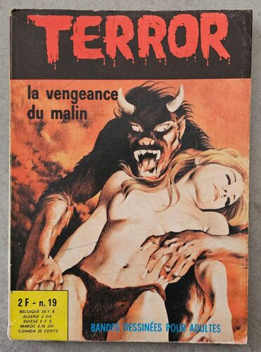 Terror N° 19 : La Vengeance Du Malin - Bd Adulte Petit Format