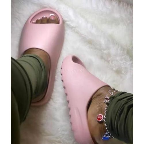 Pantoufles Semellepaisse Et Bout Ouvert Pour Femmes, Pantoufles De Plage, D'extérieur Doux Et De Luxe, Tendance