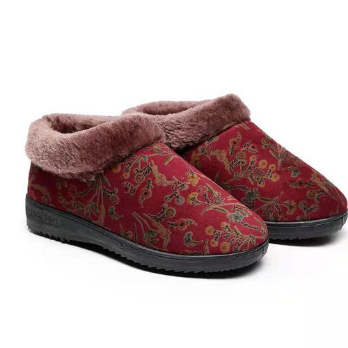 Pantoufles De Maison Pour Femmes, En Coton, Peluche Chaude D'hiver, Antidérapantes, Velours, Chaussures En Coton, Couple, Chaussures D'intérieur Souples Pour Hommes