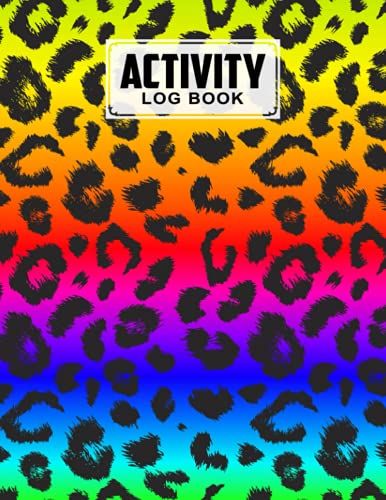 Activity Log Book: Leopard Print Cover Activity Log Book, Record And Tracker Log Book, Record Workforce, Tasks, Schedules, Daily Activities By Dominik Lutz
