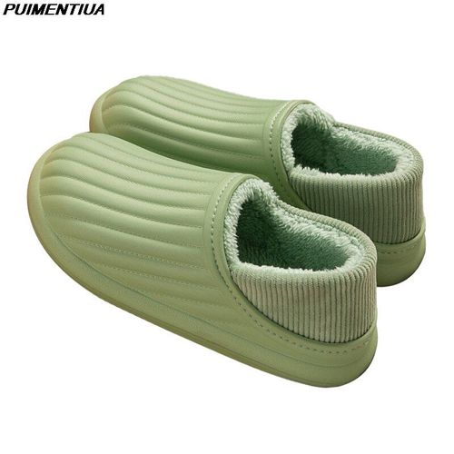 Pantoufles De Jardin Imperméables Et Souples Pour Femme, Sabots Chauds En Daim Et Coton Mémoire De Forme, Livraison Directe