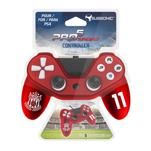 Manette Pro5 Sport Controller Pour Ps4 (Football 2016) - Rouge
