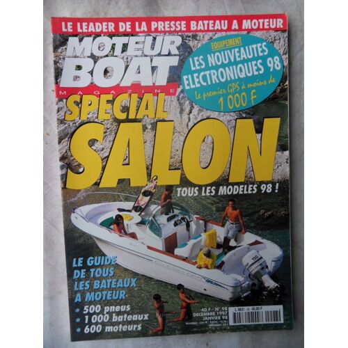 Moteur Boat Magazine N°98-Decembre 1997/Janvier 1998-Special Salon
