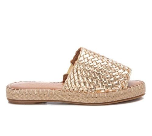 Carmela Sandales Tressées Dorée