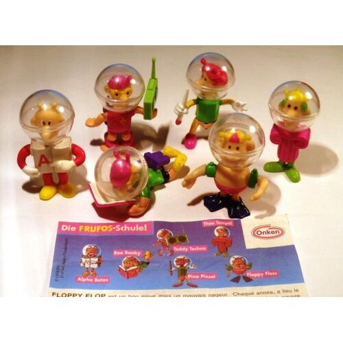 6 Figurines "Onken" (1995) Série Complète: Die Frufos-Schule