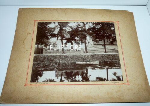 71 Digoin, Photo D'une Maison Au Bord De L'ancien Canal, Signée Cachet
