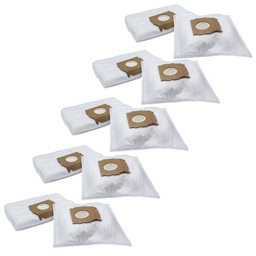 vhbw 50x Sacs compatible avec Moulinex AAP 8.03, ACL 25 A, ACQ 2.01, C 65, Chamonix aspirateur - microfibres non tissées, 29cm x 20,5cm, blanc