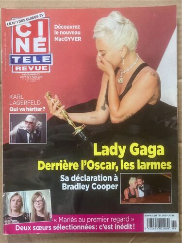 Ciné Télé Revue N 9 - 28/02/2019 - Lady Gaga, Bradley Cooper, Karl Lagerfeld, Larusso, Lucas Till, Messmer, Olivia Ruiz, Cyril Féraud, Margot Robbie, Sandrine Dans, Xavier Deluc…