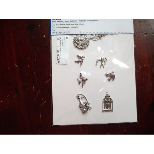 8 Suspensions En Métal Vintage Birs